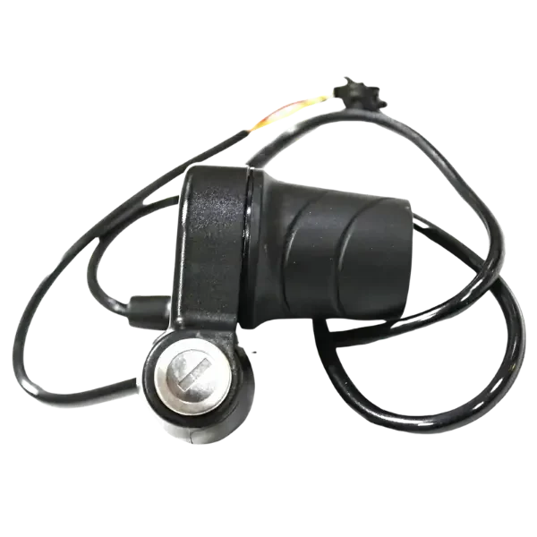 black ebike twist throttle with ignition set
