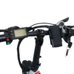 commute folding ebike display and handlebars