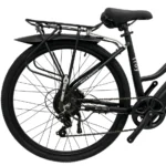 emovement troy pro ebike in black - closeup of back tyre, seat and fender