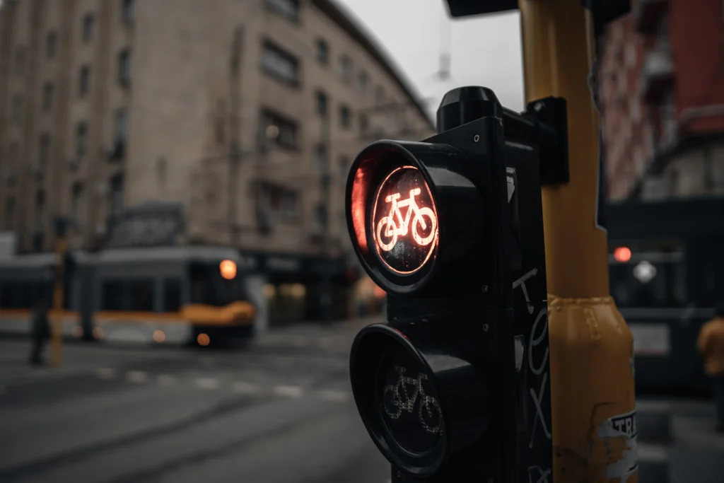 signal for bikes to stop