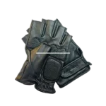 Classic Leather Cycling Gloves | Black